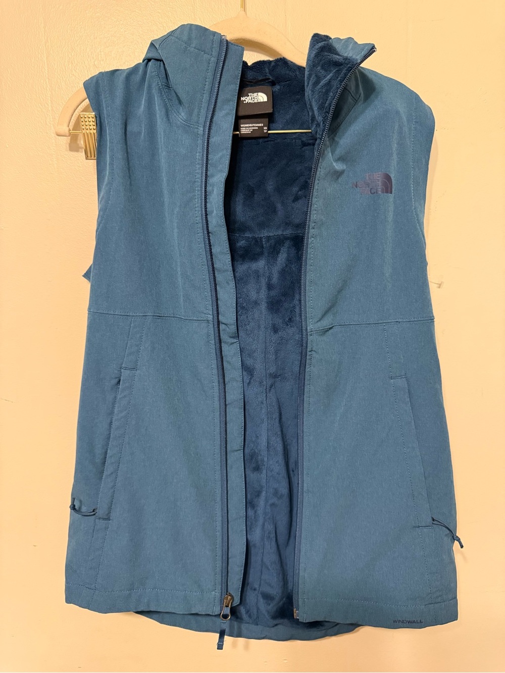 The North Face Teal Blue Hooded Women’s Vest XS